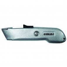 Нож Sigma металлический корпус лезвие трапеция автовозврат лезвия (8212061)